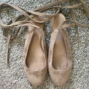 Suede Madewell Tie Flats